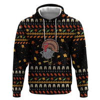 Thanksgiving Christmas Design Zip Hoodie Xmas Holiday Patterns - Wonder Print Shop