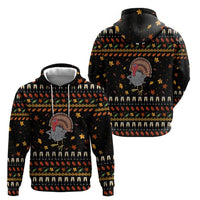 Thanksgiving Christmas Design Zip Hoodie Xmas Holiday Patterns - Wonder Print Shop