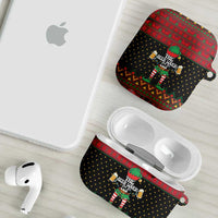 The Beer Lover Elf Christmas AirPods Case Xmas Holiday Patterns - Wonder Print Shop