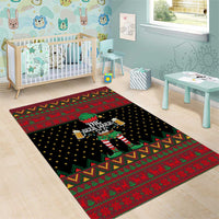 The Beer Lover Elf Christmas Area Rug Xmas Holiday Patterns - Wonder Print Shop