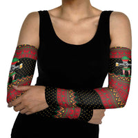 The Beer Lover Elf Christmas Arm Sleeves Xmas Holiday Patterns - Wonder Print Shop