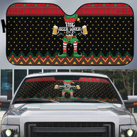 The Beer Lover Elf Christmas Auto Sun Shade Xmas Holiday Patterns - Wonder Print Shop