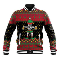 The Beer Lover Elf Christmas Baseball Jacket Xmas Holiday Patterns - Wonder Print Shop