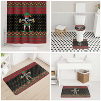 The Beer Lover Elf Christmas Bathroom Set Xmas Holiday Patterns - Wonder Print Shop