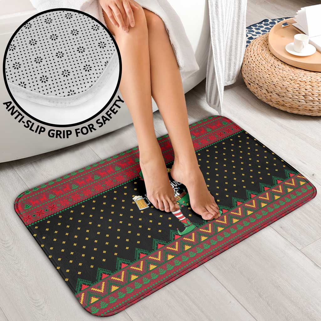 The Beer Lover Elf Christmas Bathroom Set Xmas Holiday Patterns - Wonder Print Shop