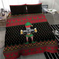 The Beer Lover Elf Christmas Bedding Set Xmas Holiday Patterns - Wonder Print Shop