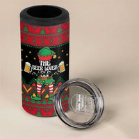 The Beer Lover Elf Christmas 4 in 1 Can Cooler Tumbler Xmas Holiday Patterns - Wonder Print Shop