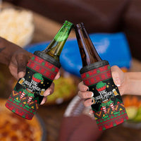 The Beer Lover Elf Christmas 4 in 1 Can Cooler Tumbler Xmas Holiday Patterns - Wonder Print Shop
