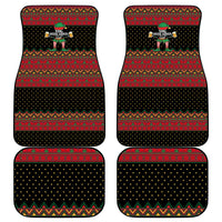 The Beer Lover Elf Christmas Car Mats Xmas Holiday Patterns - Wonder Print Shop