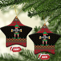 The Beer Lover Elf Christmas Ceramic Ornament Xmas Holiday Patterns - Wonder Print Shop