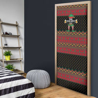 The Beer Lover Elf Christmas Door Cover Xmas Holiday Patterns - Wonder Print Shop