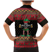 The Beer Lover Elf Christmas Family Matching Mermaid Dress and Hawaiian Shirt Xmas Holiday Patterns - Wonder Print Shop