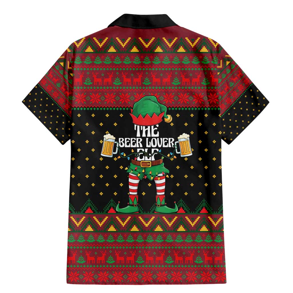 The Beer Lover Elf Christmas Family Matching Mermaid Dress and Hawaiian Shirt Xmas Holiday Patterns - Wonder Print Shop