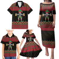 The Beer Lover Elf Christmas Family Matching Puletasi and Hawaiian Shirt Xmas Holiday Patterns - Wonder Print Shop
