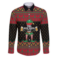 The Beer Lover Elf Christmas Family Matching Puletasi and Hawaiian Shirt Xmas Holiday Patterns - Wonder Print Shop
