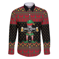 The Beer Lover Elf Christmas Family Matching Short Sleeve Bodycon Dress and Hawaiian Shirt Xmas Holiday Patterns - Wonder Print Shop