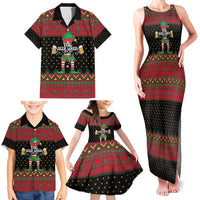 The Beer Lover Elf Christmas Family Matching Tank Maxi Dress and Hawaiian Shirt Xmas Holiday Patterns - Wonder Print Shop