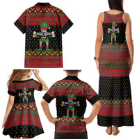 The Beer Lover Elf Christmas Family Matching Tank Maxi Dress and Hawaiian Shirt Xmas Holiday Patterns - Wonder Print Shop