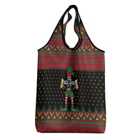 The Beer Lover Elf Christmas Grocery Bag Xmas Holiday Patterns - Wonder Print Shop