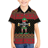 The Beer Lover Elf Christmas Hawaiian Shirt Xmas Holiday Patterns - Wonder Print Shop
