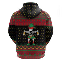 The Beer Lover Elf Christmas Hoodie Xmas Holiday Patterns - Wonder Print Shop