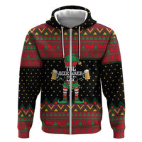 The Beer Lover Elf Christmas Hoodie Xmas Holiday Patterns - Wonder Print Shop