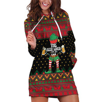 The Beer Lover Elf Christmas Hoodie Dress Xmas Holiday Patterns - Wonder Print Shop