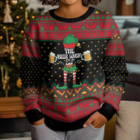 The Beer Lover Elf Christmas Kid Ugly Christmas Sweater Xmas Holiday Patterns - Wonder Print Shop
