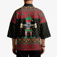 The Beer Lover Elf Christmas Kimono Xmas Holiday Patterns - Wonder Print Shop