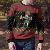 The Beer Lover Elf Christmas Ugly Christmas Sweater Xmas Holiday Patterns - Wonder Print Shop