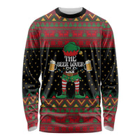 The Beer Lover Elf Christmas Long Sleeve Shirt Xmas Holiday Patterns - Wonder Print Shop