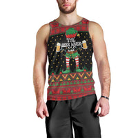 The Beer Lover Elf Christmas Men Tank Top Xmas Holiday Patterns - Wonder Print Shop