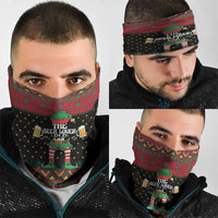 The Beer Lover Elf Christmas Neck Gaiter Xmas Holiday Patterns - Wonder Print Shop