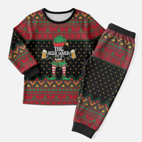 The Beer Lover Elf Christmas Pajama Set Xmas Holiday Patterns - Wonder Print Shop