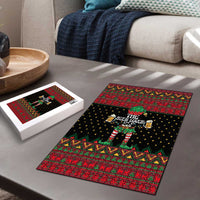 The Beer Lover Elf Christmas Puzzle Xmas Holiday Patterns - Wonder Print Shop