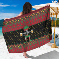 The Beer Lover Elf Christmas Sarong Xmas Holiday Patterns - Wonder Print Shop