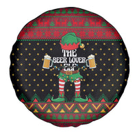 The Beer Lover Elf Christmas Spare Tire Cover Xmas Holiday Patterns - Wonder Print Shop