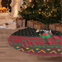 The Beer Lover Elf Christmas Tree Skirt Xmas Holiday Patterns - Wonder Print Shop
