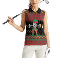 The Beer Lover Elf Christmas Women Sleeveless Polo Shirt Xmas Holiday Patterns - Wonder Print Shop