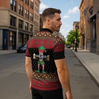 The Beer Lover Elf Christmas Zipper Polo Shirt Xmas Holiday Patterns - Wonder Print Shop