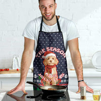 The Season To Be Jolly Goldendoodle Christmas Apron Xmas Holiday Patterns - Wonder Print Shop