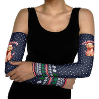 The Season To Be Jolly Goldendoodle Christmas Arm Sleeves Xmas Holiday Patterns - Wonder Print Shop