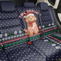 The Season To Be Jolly Goldendoodle Christmas Back Car Seat Cover Xmas Holiday Patterns - Wonder Print Shop