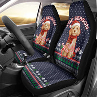 The Season To Be Jolly Goldendoodle Christmas Car Seat Cover Xmas Holiday Patterns - Wonder Print Shop