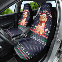 The Season To Be Jolly Goldendoodle Christmas Car Seat Cover Xmas Holiday Patterns - Wonder Print Shop