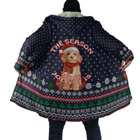 The Season To Be Jolly Goldendoodle Christmas Cloak Xmas Holiday Patterns - Wonder Print Shop
