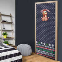 The Season To Be Jolly Goldendoodle Christmas Door Cover Xmas Holiday Patterns - Wonder Print Shop