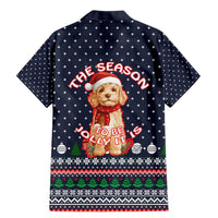 The Season To Be Jolly Goldendoodle Christmas Family Matching Mermaid Dress and Hawaiian Shirt Xmas Holiday Patterns - Wonder Print Shop