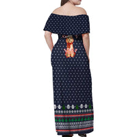 The Season To Be Jolly Goldendoodle Christmas Family Matching Off Shoulder Maxi Dress and Hawaiian Shirt Xmas Holiday Patterns - Wonder Print Shop