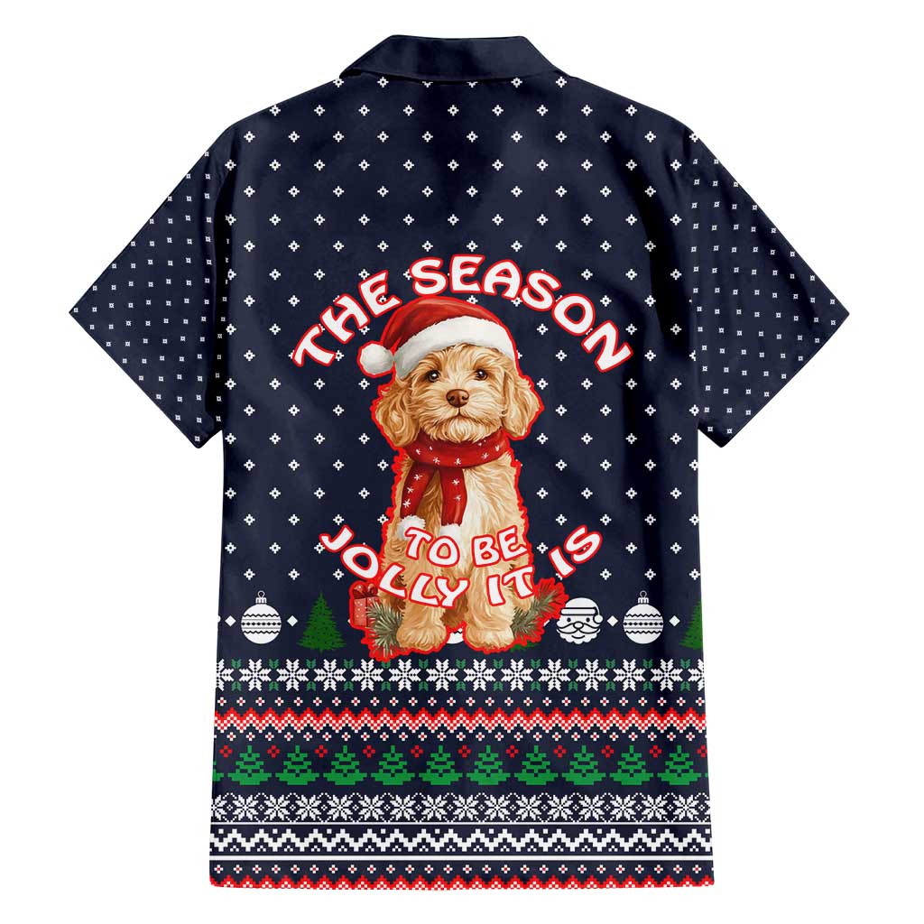 The Season To Be Jolly Goldendoodle Christmas Family Matching Tank Maxi Dress and Hawaiian Shirt Xmas Holiday Patterns - Wonder Print Shop